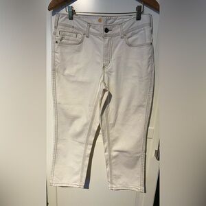 Carhartt Women’s Original Fit Cropped Antique White Jeans Sz 6